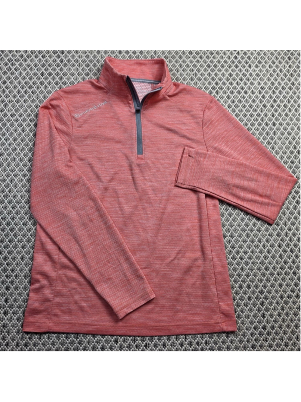 Vineyard Vines OTG Sankaty Quarter Zip Pullover Women’s XS Heather Pink Golf - Picture 2 of 14